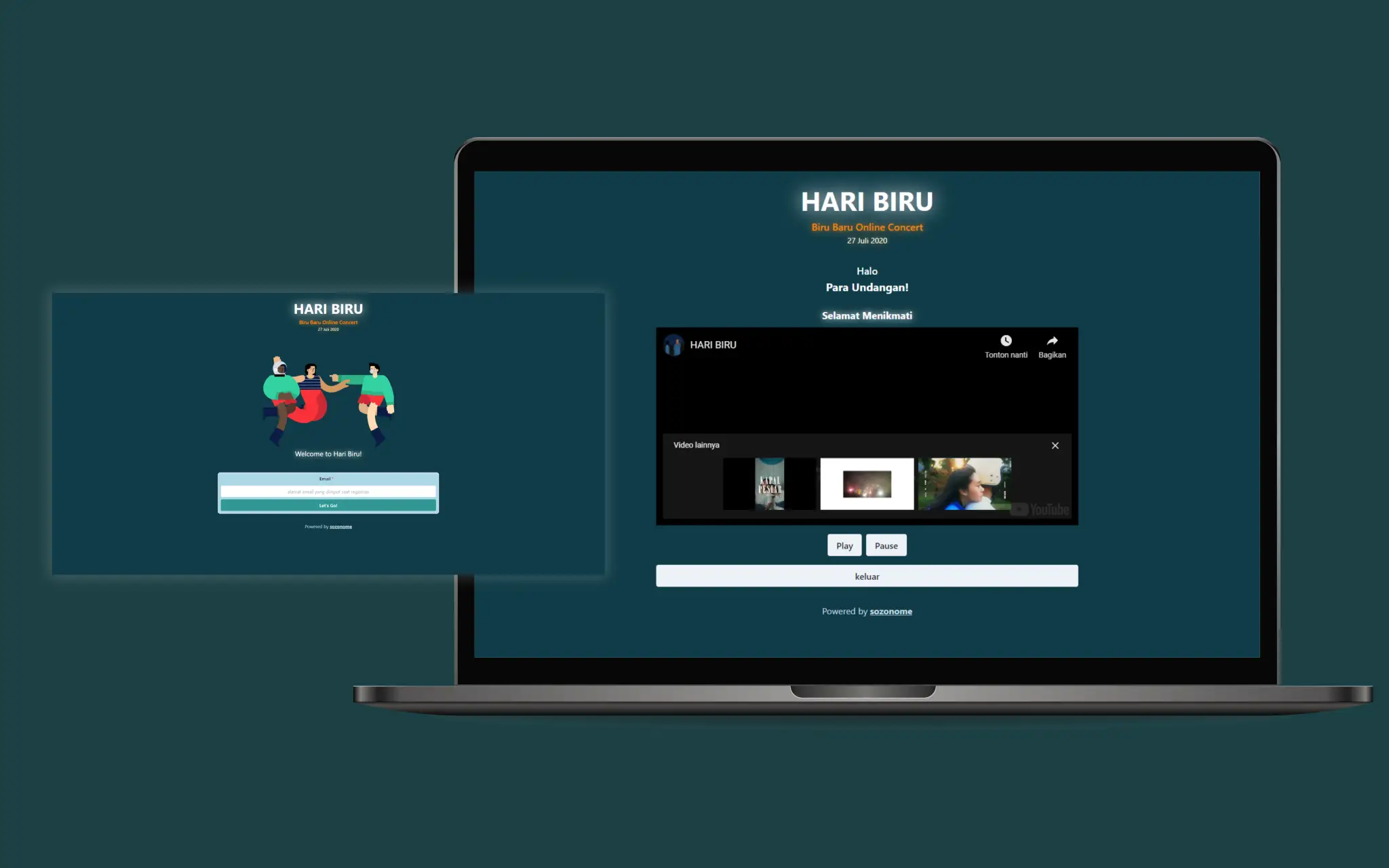 Hari Biru Ticketing and Event Gate