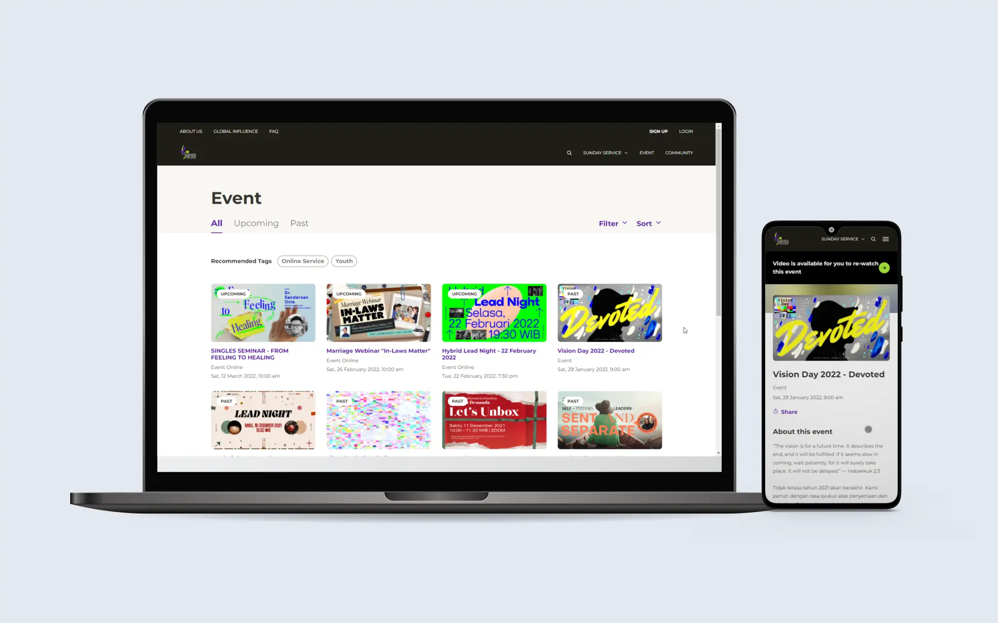 JPCC.org Video Event Platform